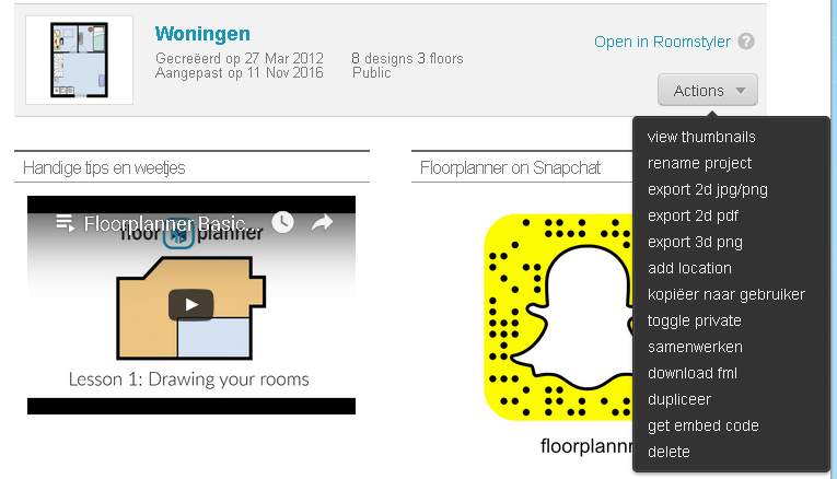 plattegrond - floorplanner.com exporteren fml functie plus account